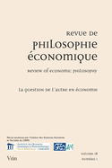 Revue de philosophie économique, v. 18, no 01